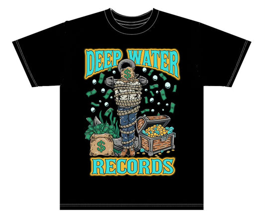 Deep Water Records Logo Tee - Black