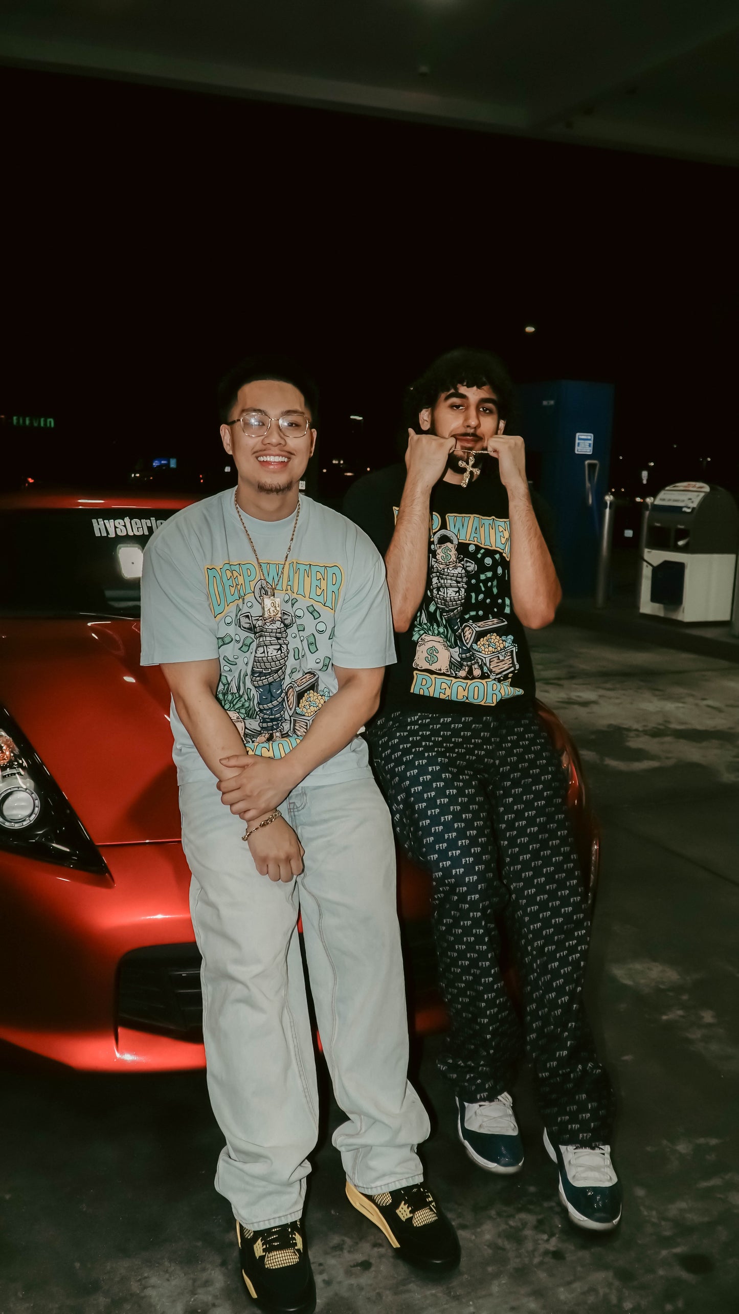 Deep Water Records Logo Tee - Baby Blue